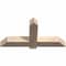 Ekena Millwork Eugene Smooth Timber Gable Bracket, Douglas Fir, 48"W x 24"H x 5 1/2"D x 5 1/2"F, 12/12 Pitch GBW048X24X0606EUG00SDF - alternate 4